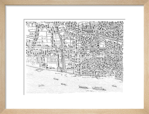 St Paul's map image made from the Copperplate Map 1559