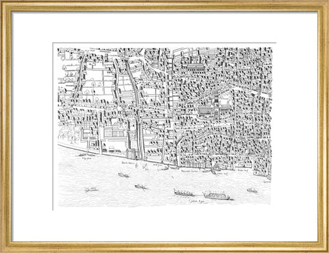 St Paul's map image made from the Copperplate Map 1559