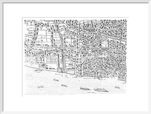 St Paul's map image made from the Copperplate Map 1559