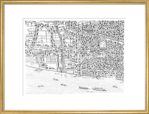 St Paul's map image made from the Copperplate Map 1559