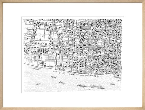 St Paul's map image made from the Copperplate Map 1559