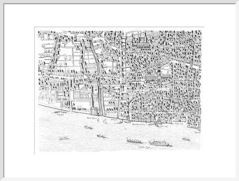 St Paul's map image made from the Copperplate Map 1559