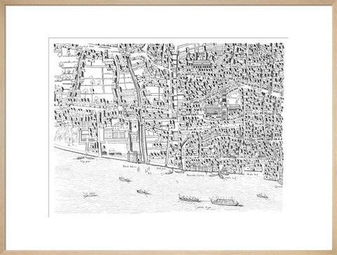 St Paul's map image made from the Copperplate Map 1559