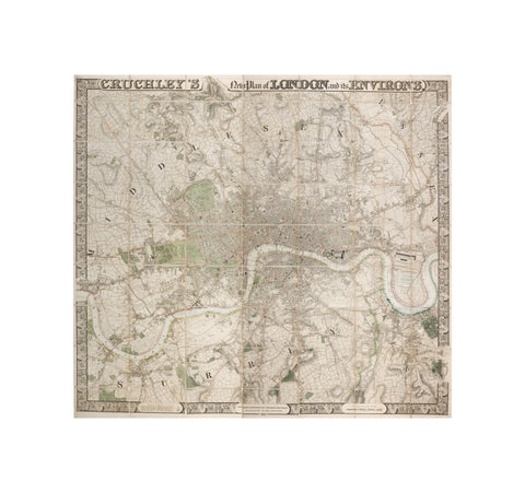 Cruchley's New Plan of London and its Environs 1828