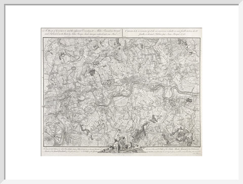 A map of London and the adjacent Country 10 Miles Round 1748