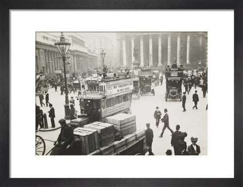 Busy street scene at Bank c.1900