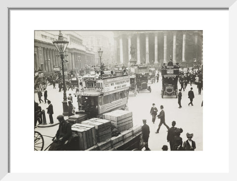 Busy street scene at Bank c.1900