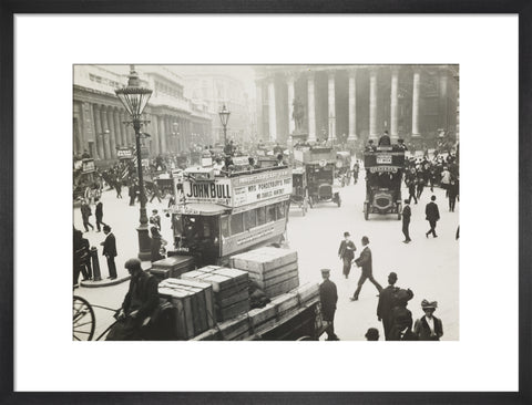 Busy street scene at Bank c.1900