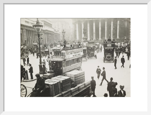 Busy street scene at Bank c.1900