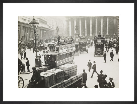 Busy street scene at Bank c.1900