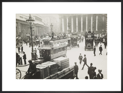 Busy street scene at Bank c.1900