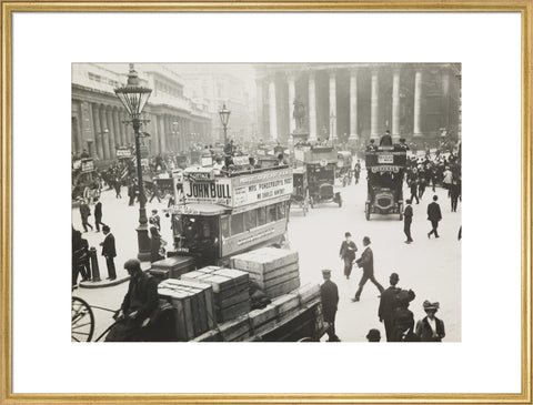 Busy street scene at Bank c.1900
