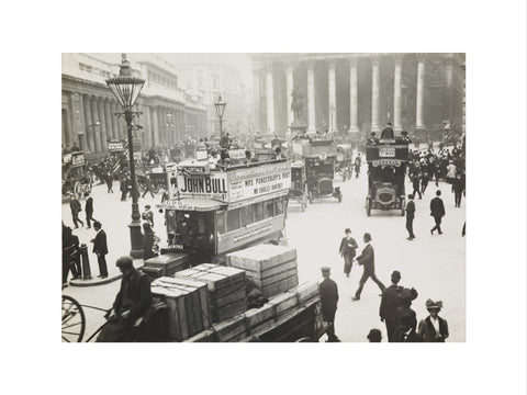 Busy street scene at Bank c.1900