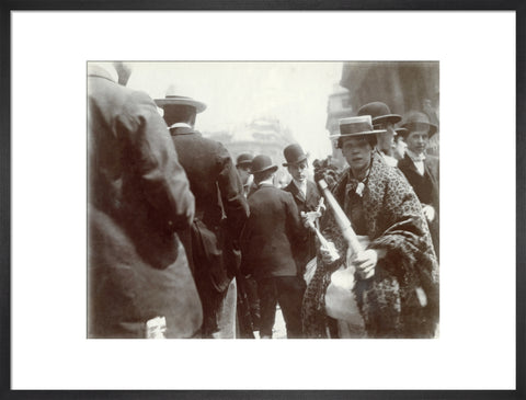 A trumpet seller at the Coronation of Edward VII June 1902