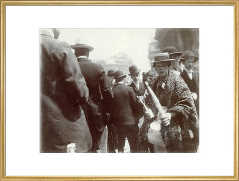 A trumpet seller at the Coronation of Edward VII June 1902