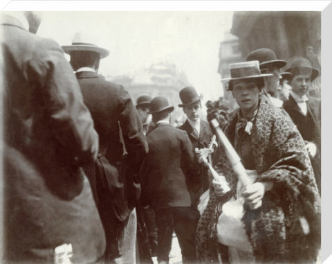 A trumpet seller at the Coronation of Edward VII June 1902