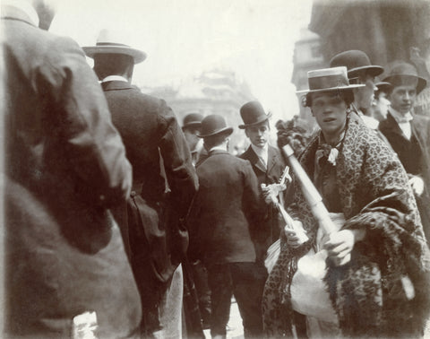 A trumpet seller at the Coronation of Edward VII June 1902