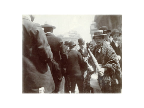 A trumpet seller at the Coronation of Edward VII June 1902
