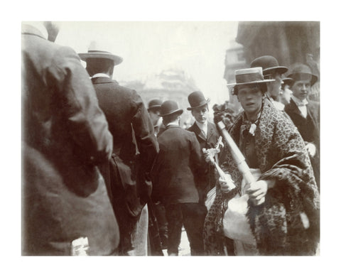 A trumpet seller at the Coronation of Edward VII June 1902