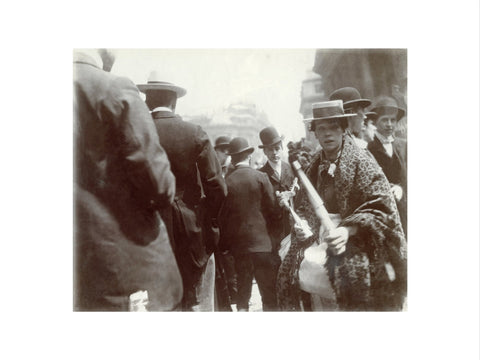 A trumpet seller at the Coronation of Edward VII June 1902
