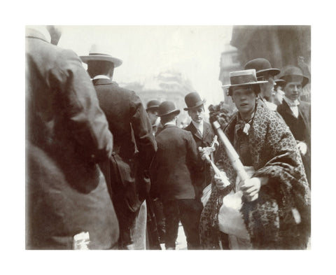 A trumpet seller at the Coronation of Edward VII June 1902