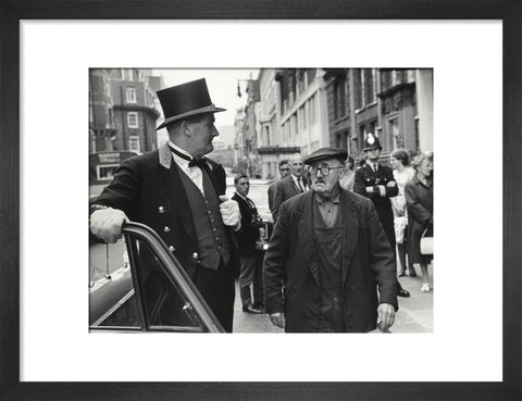 Outside the door at Claridges Hotel 1967
