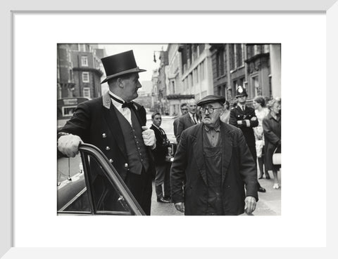 Outside the door at Claridges Hotel 1967