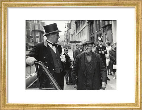 Outside the door at Claridges Hotel 1967