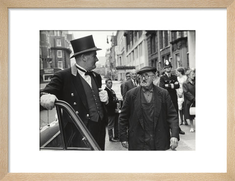 Outside the door at Claridges Hotel 1967