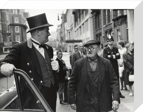Outside the door at Claridges Hotel 1967