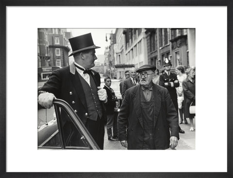 Outside the door at Claridges Hotel 1967