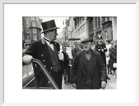 Outside the door at Claridges Hotel 1967