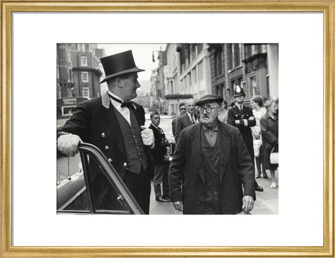 Outside the door at Claridges Hotel 1967