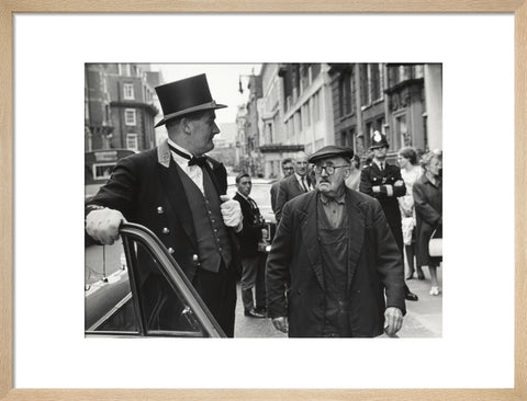 Outside the door at Claridges Hotel 1967