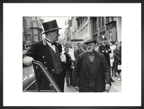 Outside the door at Claridges Hotel 1967
