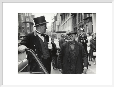 Outside the door at Claridges Hotel 1967
