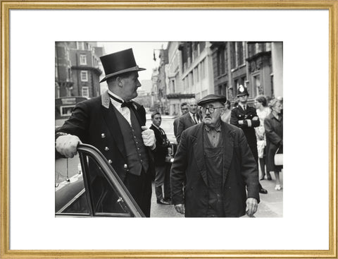 Outside the door at Claridges Hotel 1967