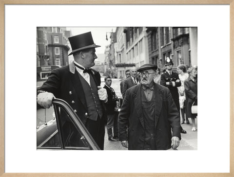 Outside the door at Claridges Hotel 1967