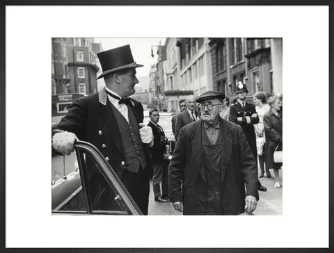 Outside the door at Claridges Hotel 1967