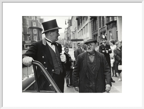 Outside the door at Claridges Hotel 1967