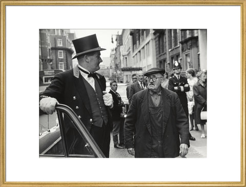 Outside the door at Claridges Hotel 1967