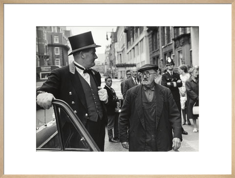 Outside the door at Claridges Hotel 1967