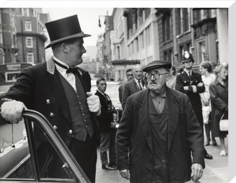 Outside the door at Claridges Hotel 1967