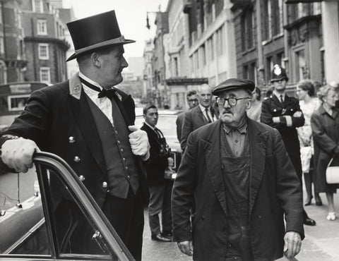 Outside the door at Claridges Hotel 1967