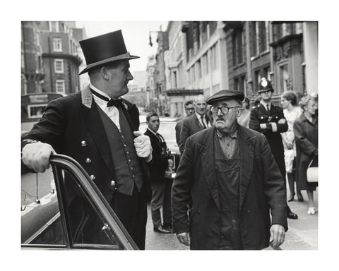 Outside the door at Claridges Hotel 1967