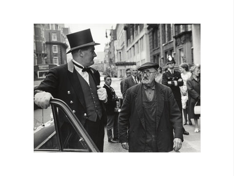 Outside the door at Claridges Hotel 1967