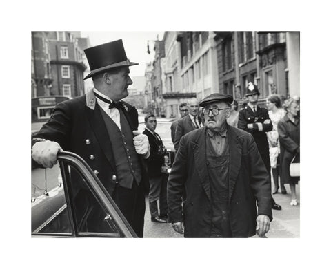 Outside the door at Claridges Hotel 1967