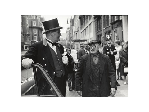 Outside the door at Claridges Hotel 1967