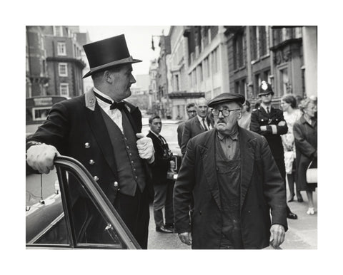 Outside the door at Claridges Hotel 1967