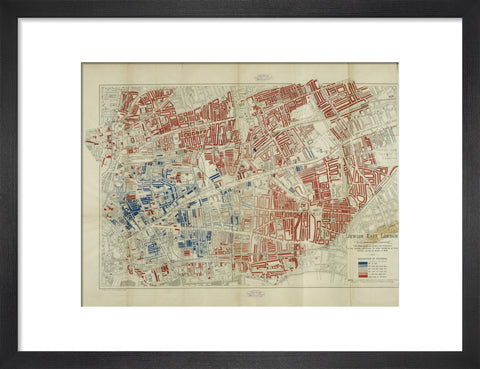 A Jewish population Map by George Arkell 1899